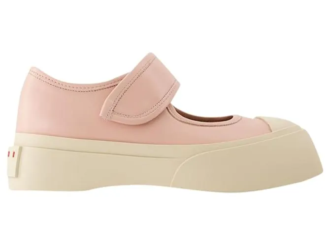 Zapatillas Mary Jane - Marni - Cuero - Rosa 