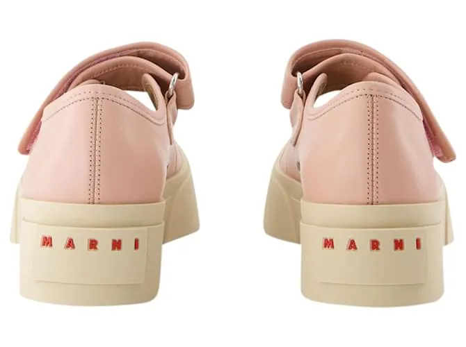 Zapatillas Mary Jane - Marni - Cuero - Rosa 