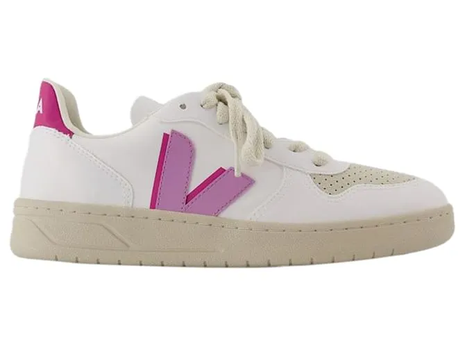 Zapatillas V-10 W - Veja - Algodón - Blanco 