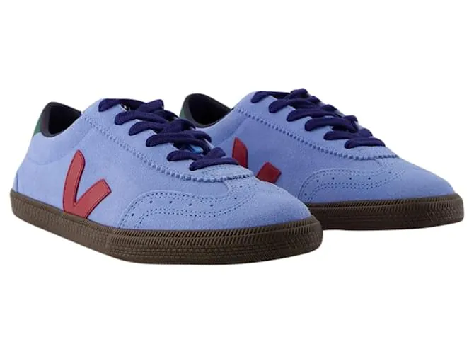 Zapatillas Volley - Veja - Cuero - Azul 